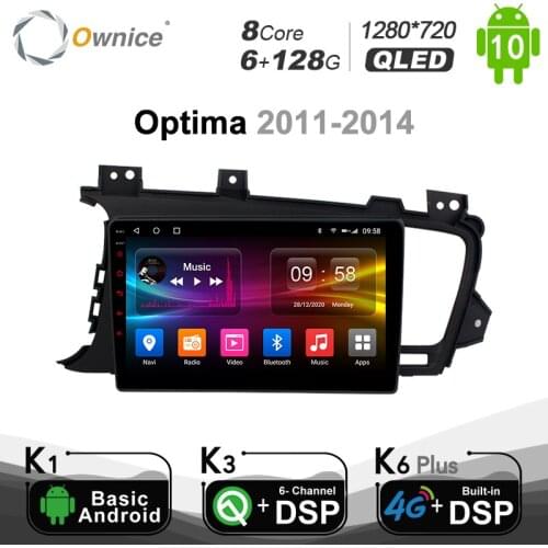 Ownice Octa 8 Core Android 10.0 6G+128G Car DVD Player for KIA Optima 2011 - 2014 4G DSP SPDIF Radio Stereo 1280*720 Optical
