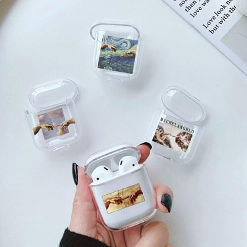 Abstract art pattern Phone Case For Apple Airpods 2/1 Cover Cute Cartoon Couples Soft Case For Airpod Earphone Capa For air pods