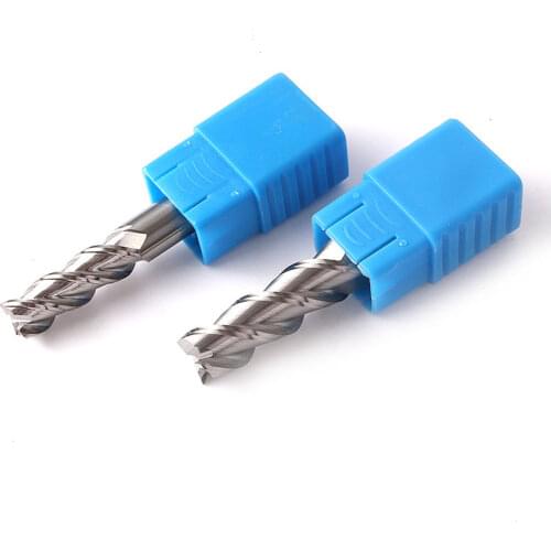 ZGT Aluminum Milling Cutter HRC50 3 Flute Cnc Cutter Aluminum Copper Wood Milling Tools Carbide End Mill 2mm 3mm 4mm 5mm 6mm 8mm