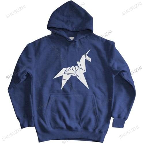 Homme cotton hoodies zipper Unicorn Origami zipper Blade Runner Harrison Cult Movie Retro Turell Corp men autumn sweatshirt