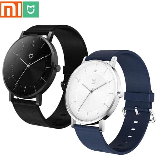 Original Xiaomi Mijia Quartz Watch / 30M Waterproof / 316L Stainless Steel Case / Leather Strap / Two Years Life / Men and Women