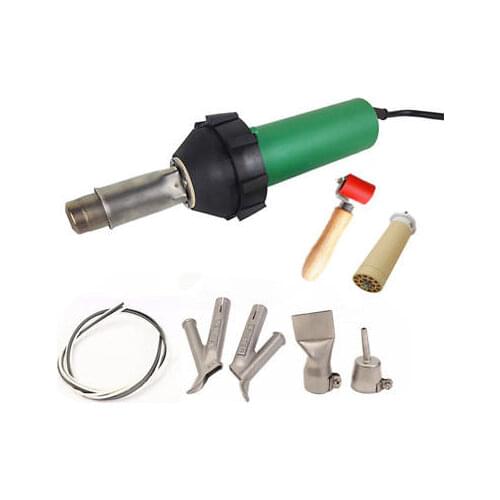 Professional Heat Gun 1600w 110V Plastic Welder Hot Air Gun Hot Air Plastic Welder Welding Torch Tool Kit + 4pcs Nozzles