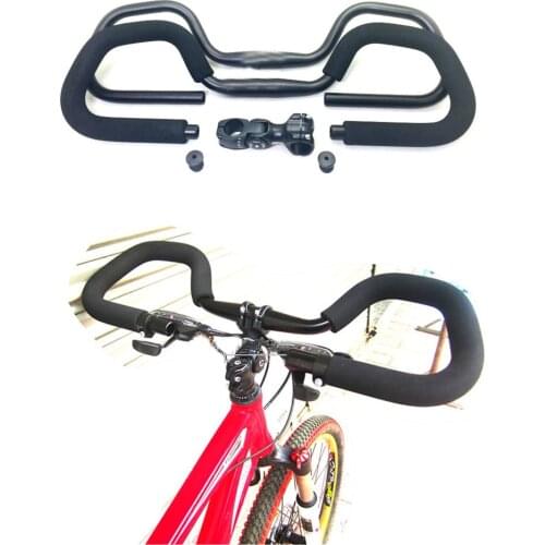 Bike DIY Handle Bars Mountain Road Bicycle Lightweight Durable Adapter 25.4/31.8mm Handlebar Soft Labor-Saving Design Bike Part