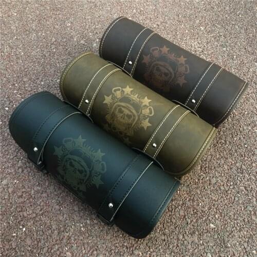 Motorcycle Fork Tool Bags Storage Travel Pouch Front Luggage Bag For Harley Sportster XL Touring Softail Dyna Road King e-bike