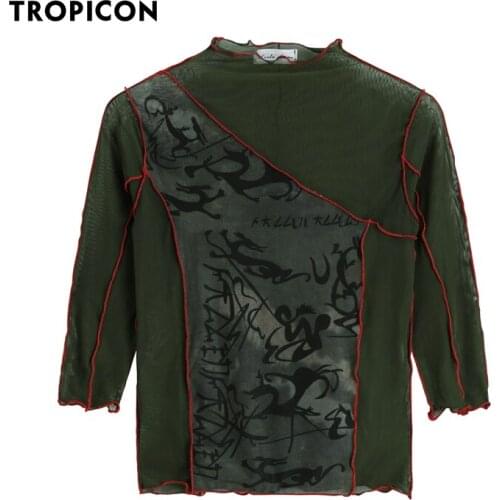 Женские футболки с принтом TROPICON China At AliExpress