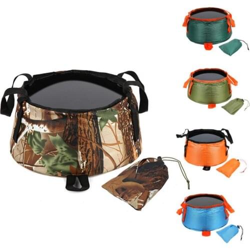 Outdoor Portable Wash Basin Collapsible Water Bucket For Travel Camping Hiking Picnic