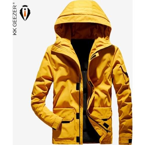 Winter Jacket Men Down Hooded Thick Warm Windproof Fashion Casual Business Street Duck Parkas Padded Waterproof Loose Overcoat