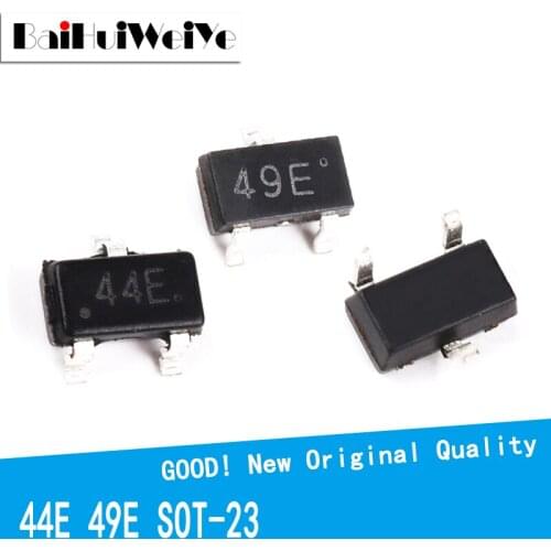 10PCS/LOT 44E 49E Hall Effect Sensor Switch SMD Hall Element SS49E AH49E A3144E SOT23 Sensor Switch Brushless Electric Motor