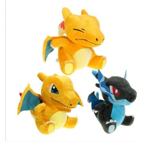 3 Style Pokemon Game Anime Charizard Squint Charizard Super Charizard X Q Version Plush Stuffed Toy Doll 20cm Christmas Gift