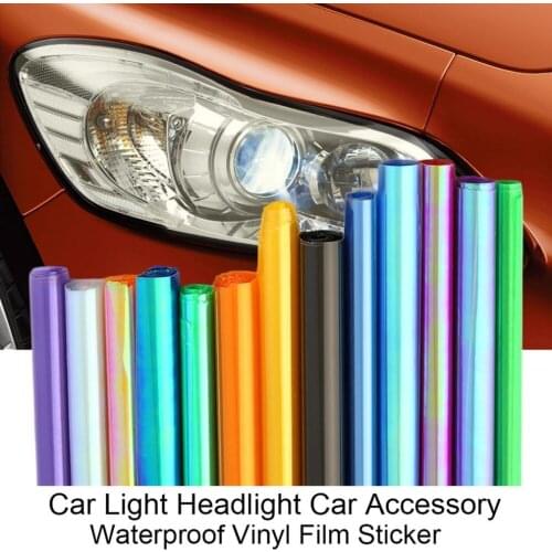 30*100CM Auto Car Vehicle Fashionable Light Headlight Accessories Car Waterproof Thin Vinyl Film Sticker Lamp Stickers