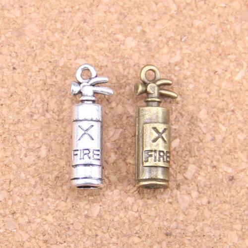 10pcs Charms fire extinguisher fireman 23x6x6mm Antique Pendants,Vintage Tibetan Silver Jewelry,DIY for bracelet necklace