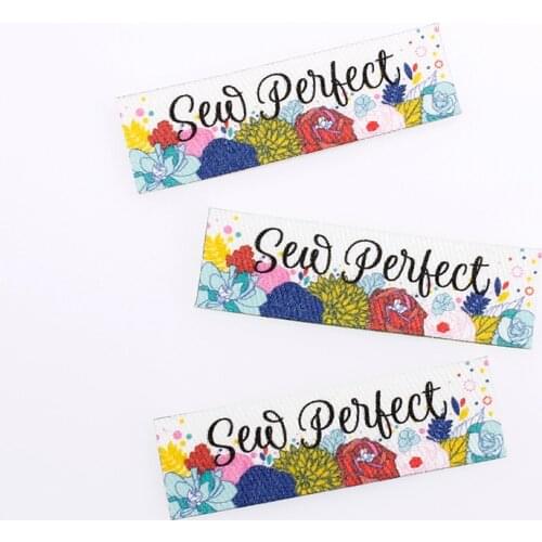 84pcs Custom Ironing Labels, Personalized Brand , Logo or Text, Clothing Labels, Custom Printed Fabric Label (TB3252)