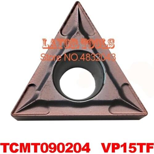 Free shipping 10pcs TCMT090204 VP15TF carbide inserts for STFCR/STUCR,Turning Blades for Steel and Stainless Steel