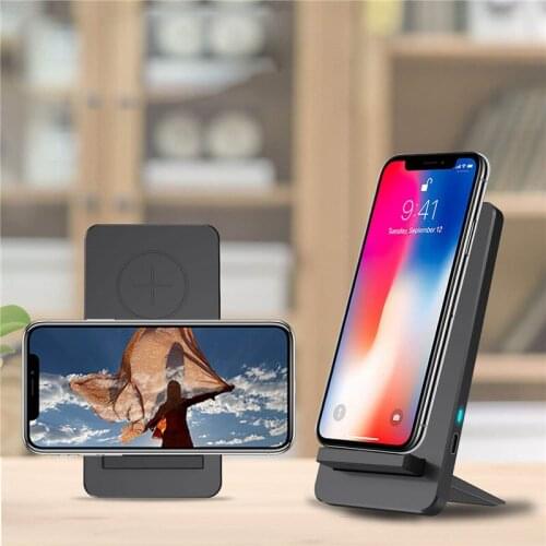 Dual Coil Qi Wireless Charger Quick Charge Fast Charging for iPhone X Samsung S8 Fast Wireless Charging Pad Docking Dock Station