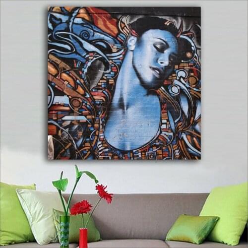 Large size Printing Oil Painting El Mac and Retna colorful wall art canvas prints pictures for living room and bedroom No Frame
