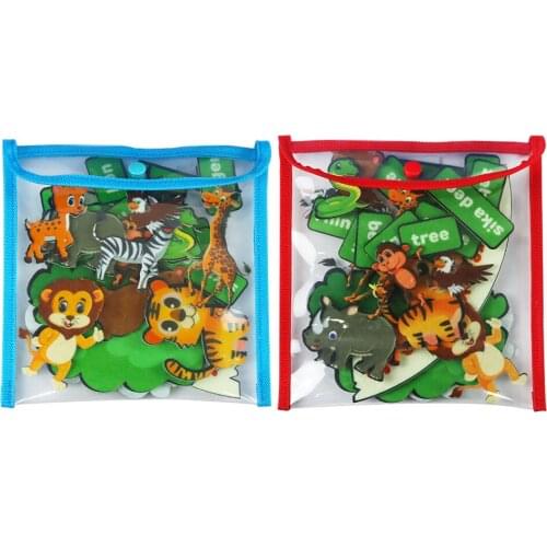 Craft Animal Felt Cloth Puzzle Stickers Early Educational Teaching Montessori Puzzles Jigsaw Kindergarten Imagination Toy