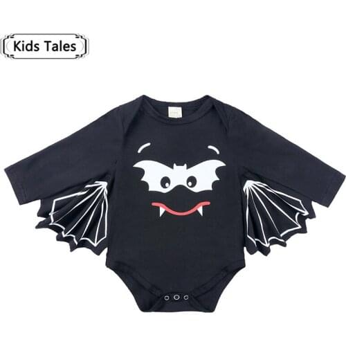 Halloween New Spring Autumn Newborn Infant Baby Boy Girl Bat sleeve One-Pieces Solid Jumpsuit Long Sleeve Outfits SR489