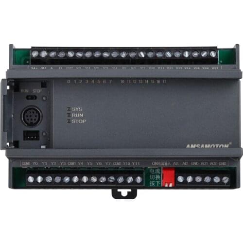 FX2N series PLC controller FX2N-26MT, FX2N-26MR, Compatible MELSEC FX2N PLC 2AI / 1AO 16DI / 10DO MODBUS function
