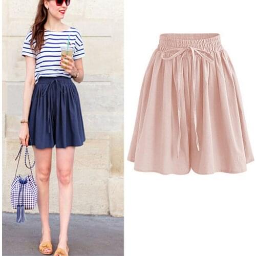Summer plus size wide leg shorts 3XL 4XL 5XL 6XL 7XL hips 152CM chiffon shorts elastic waist loose wild wide leg shorts