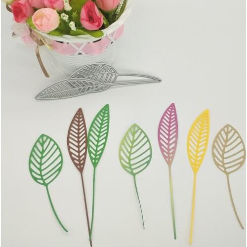 Two leaf metal cutting molds, scrapbooks, photo album decorations, photo frames, DIY handmade artworks