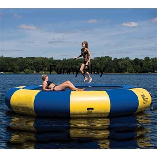 Inflatable water platform floating water park sea jumping bed inflatable trampoline lake water game Trampoline Water Bouncer