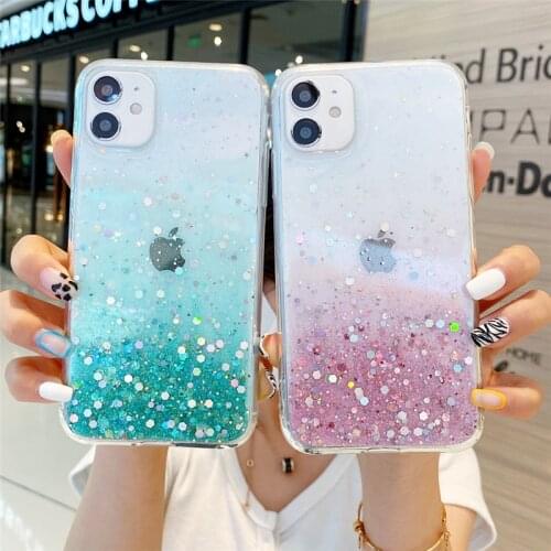 Refreshing Color sequins Case For Samsung Galaxy A51 A71 A50 A70 A10 A20 S20 Plus Note 20 Ultra 8 9 10 S8 S9 S10 Plus