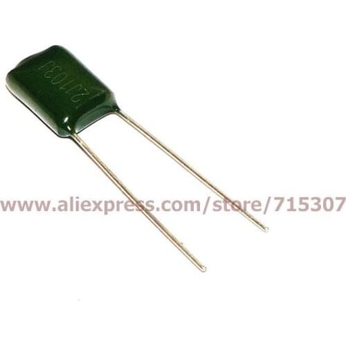 PHISCALE 100pcs of Polyester film capacitor 630v 10000pf / 10nf / 0.01uf / 2J103J