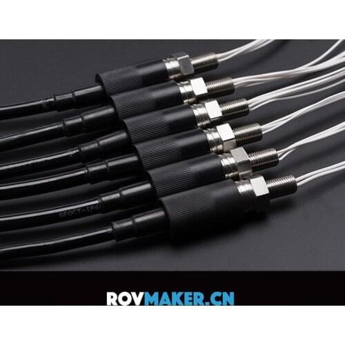 Underwater Connector Watertight Connector Watertight Plug 400m Withstand Voltage Male + Female Cable Plug Set