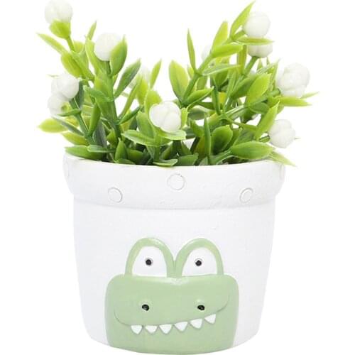 Resin Dog Flower Pot Storage Container Pot Flowerpot Window Box Flowers Garden Home Decoration Mini Craft Flower Pot Decorative