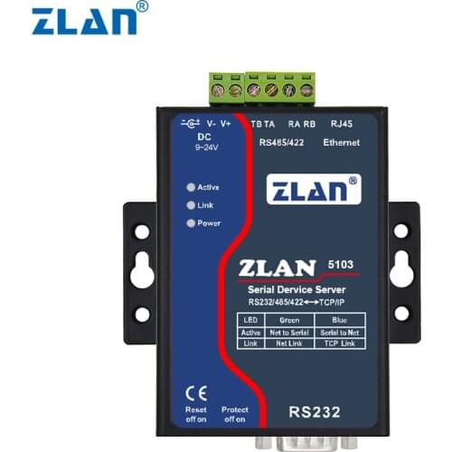 Serial port server serial port to Ethernet module |RS232/485/422 to Ethernet ZLAN5103