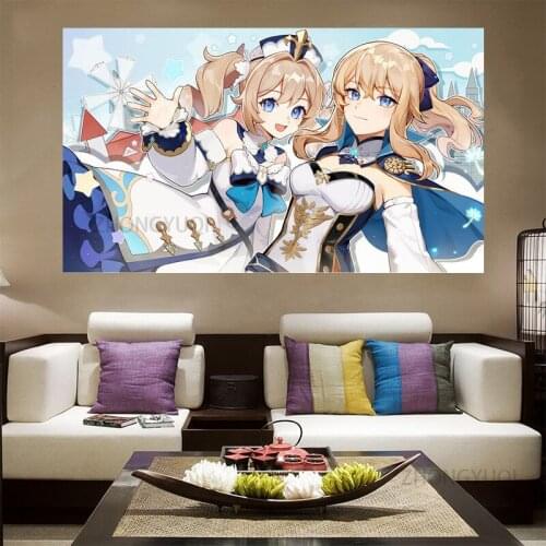 Japan Style Genshin Impact Posters and Prints Living Room Vintage Art Bedroom Pictures Posters Aesthetic