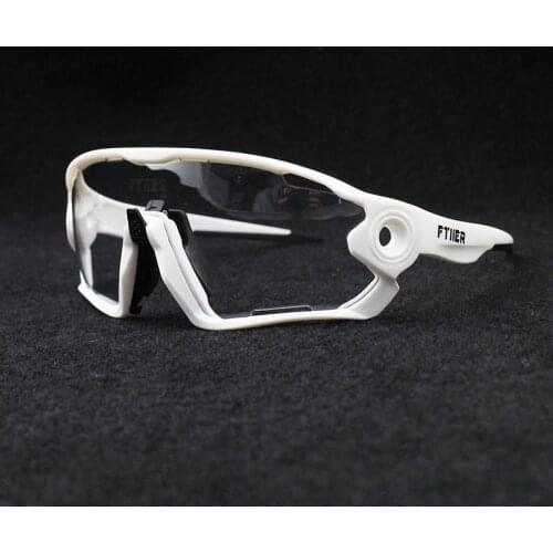2021 New Outdoor Windproof Cycling Sunglasses Bicycle Photochromic Sport Glasses Road MTB Mountain Bike Riding Eyewear Goggle
