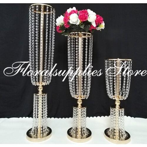 60CM/80CM/100CM Height Wedding Flower stand Wedding Decoration Road Lead Table Centerpiece