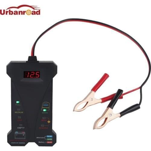 12V LED Digital Car Battery Tester Charging System Analyzer Digital Car Battery Voltmeter Vehicle Cranking Charging Analyzer