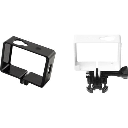 Top 2Set Protective Housing Side Border Frame Case for Xiaomi Yi Xiaoyi Action Sport Camera Accessories, Black & White