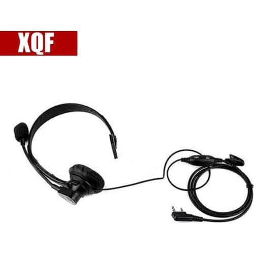 XQF 2PIN VOX PTT Mic Headset for BAOFENG UV-5R PUXING KENWOOD WOUXUN Walkie Talkie