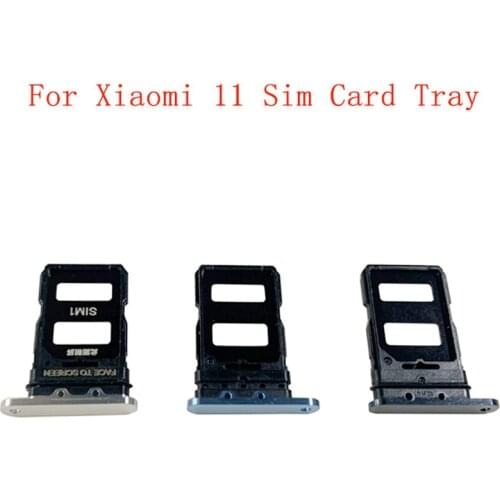 Memory MicroSD Card SIM Card Tray Parts SIM Card Slot Holder For Xiaomi Mi 11 Replacement Parts