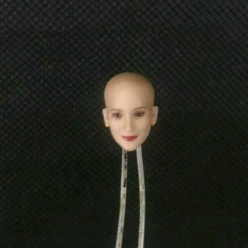1/12 scale female soldier bald beauty fit 6 inch action figure body model