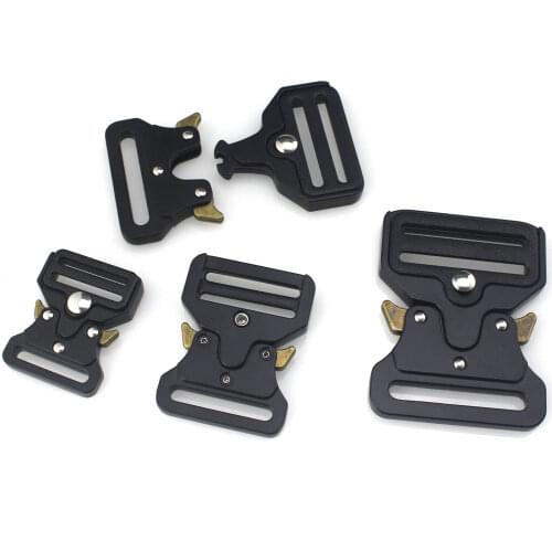 1pcs Durable Metal Black Belt Buckle Quick Side Release Clasp for Bag Luggage Outdoor Backpack Strap Belt Webbing Lether Craft