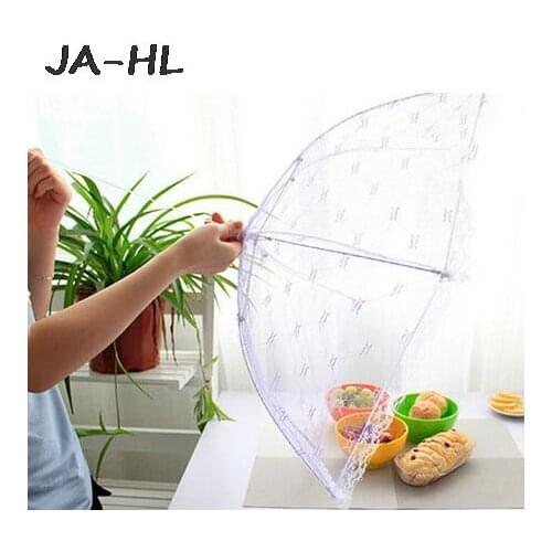1PC Umbrella Style Hexagon Gauze Mesh Food Covers 35cm Meal Table Cover Anti Fly Mosquito Kitchen Gadgets Cooking Tools