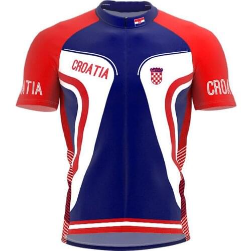 2021 More style Croatia Men Women classic cycling team short sleeved bike Road Mountain Race Clothing Maillot ciclismo outdoor