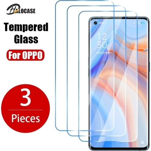 3pcs Screen Protector Glass for OPPO A91 A72 A73 5G A92 A5 A9 2020 Phone Glass for OPPO A53 A52 A54 A55 A32 A31 A74 Glass