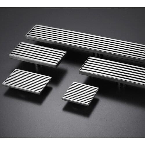 304 Stainless Steel Floor Drain Rectangular Anti Odor Long Linear Drainage Drainer Cover Self-sealing Deodorant Floor Drain