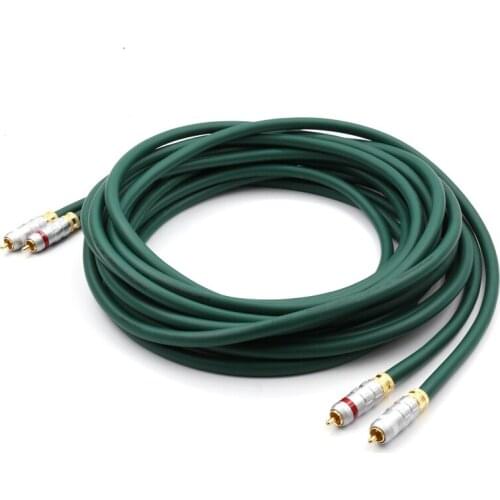 50CM-2M pair RCA Audio interconnect Cable with silverlink RCA plug connector