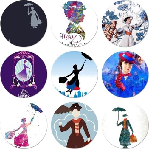 58mm Mary Poppins Badge Brooch Pin Accessories For Clothes Backpack Decoration gift