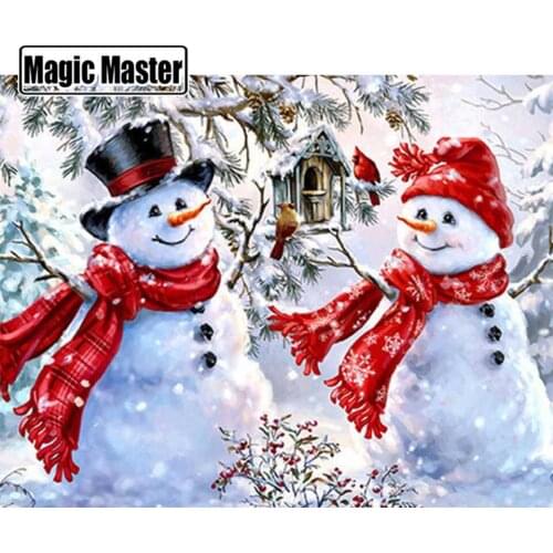 5D Daimond Painting Christmas Gift Full Square Drill Diamond Mosaic Winter Cross Stitch DIY Full Kits Home Decortion