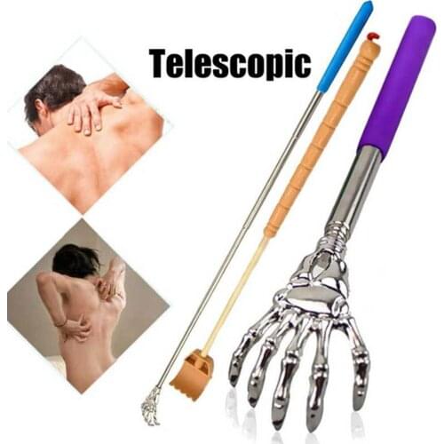Telescopic Back Scratcher Stainless Steel Claw Back Massage Tools Anti Itch Claw Massager Back Massage For Elders Tickle Stick