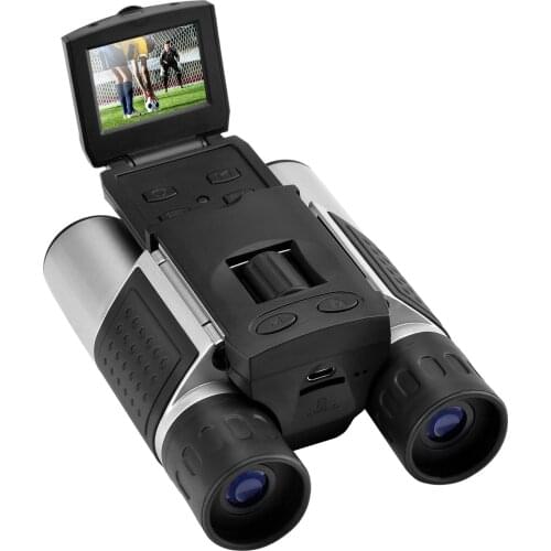 FS608R 12X32 HD Powerful Binoculars with 2.0''LCD Screen Video Photo Recorder Telescope Zoom 12X Digital Telescope Camping 1000m