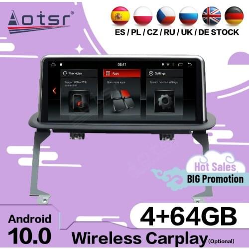 Carplay Auto Stereo Android 10 Screen For BMW X5 X6 Series F15 2014 2015 2016 2017 GPS Multimedia Audio Radio Receiver Head Unit