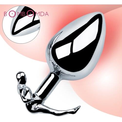 Small Medium Big Color Random Stainless Steel Butt Plug Anal Beads Crystal Jewelry Stimulator Sex Toys Anal Plug Gay Products